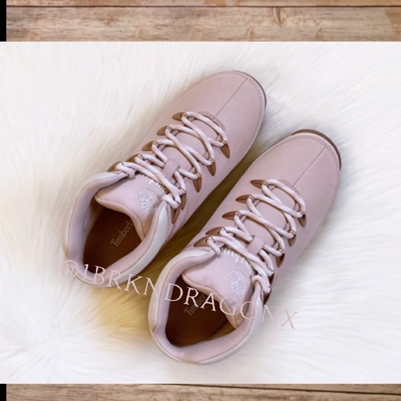 NWT BABY PINK TIMBERLAND EURO Pink White Gold Gorgeous Rare Tims - Picture 12 of 16